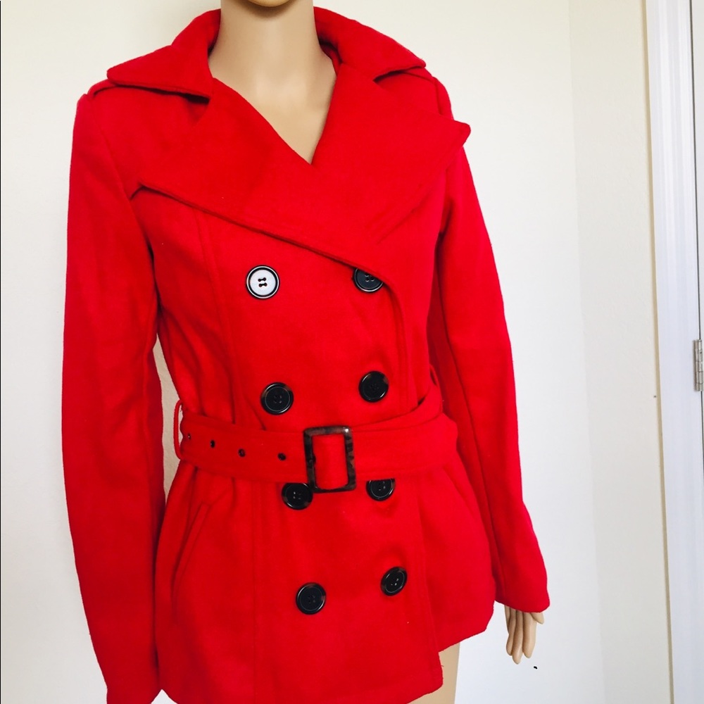 Red Bongo Pea Jacket